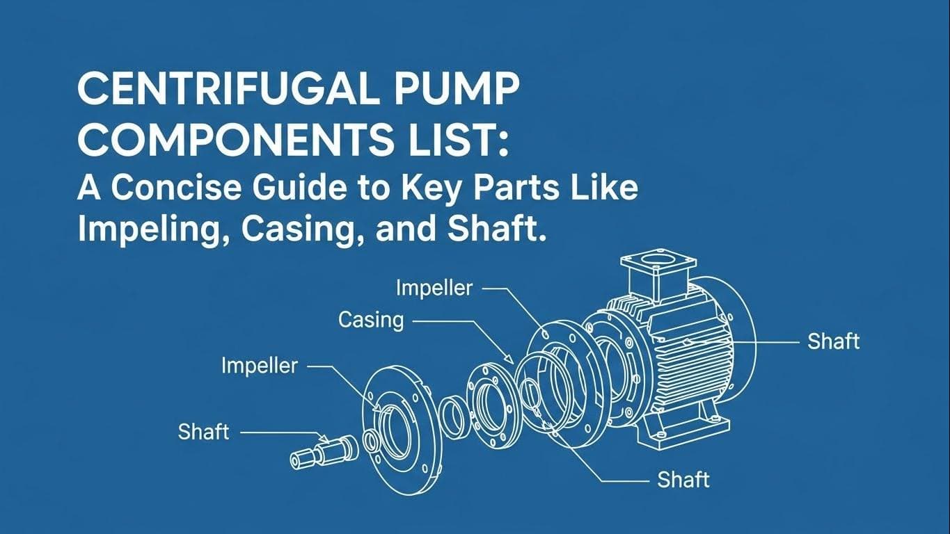 Centrifugal Pump Components List: A Concise Guide to Key Parts Like Impeller, Casing, and Shaft