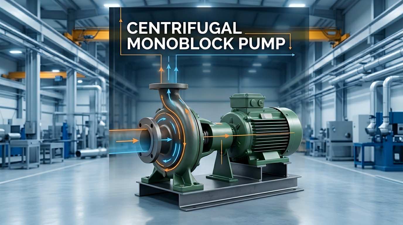 What is a Centrifugal Monoblock Pump? Complete Analysis of Working Principle, Structural Features and Applications