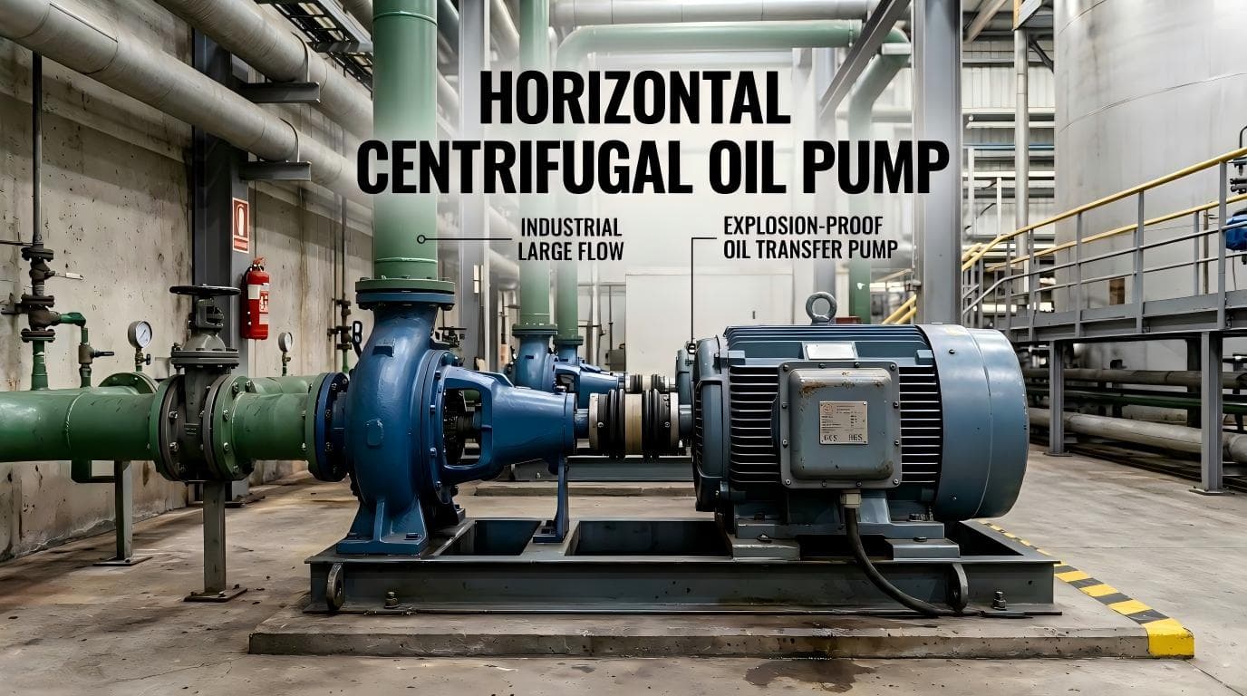 Horizontal Centrifugal Oil Pump Industrial Large Flow Explosion-proof Oil Transfer Pump