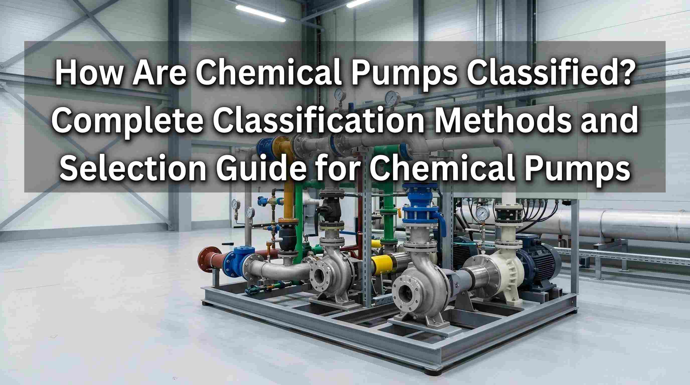 How Are Chemical Pumps Classified? Complete Classification Methods and Selection Guide for Chemical Pumps