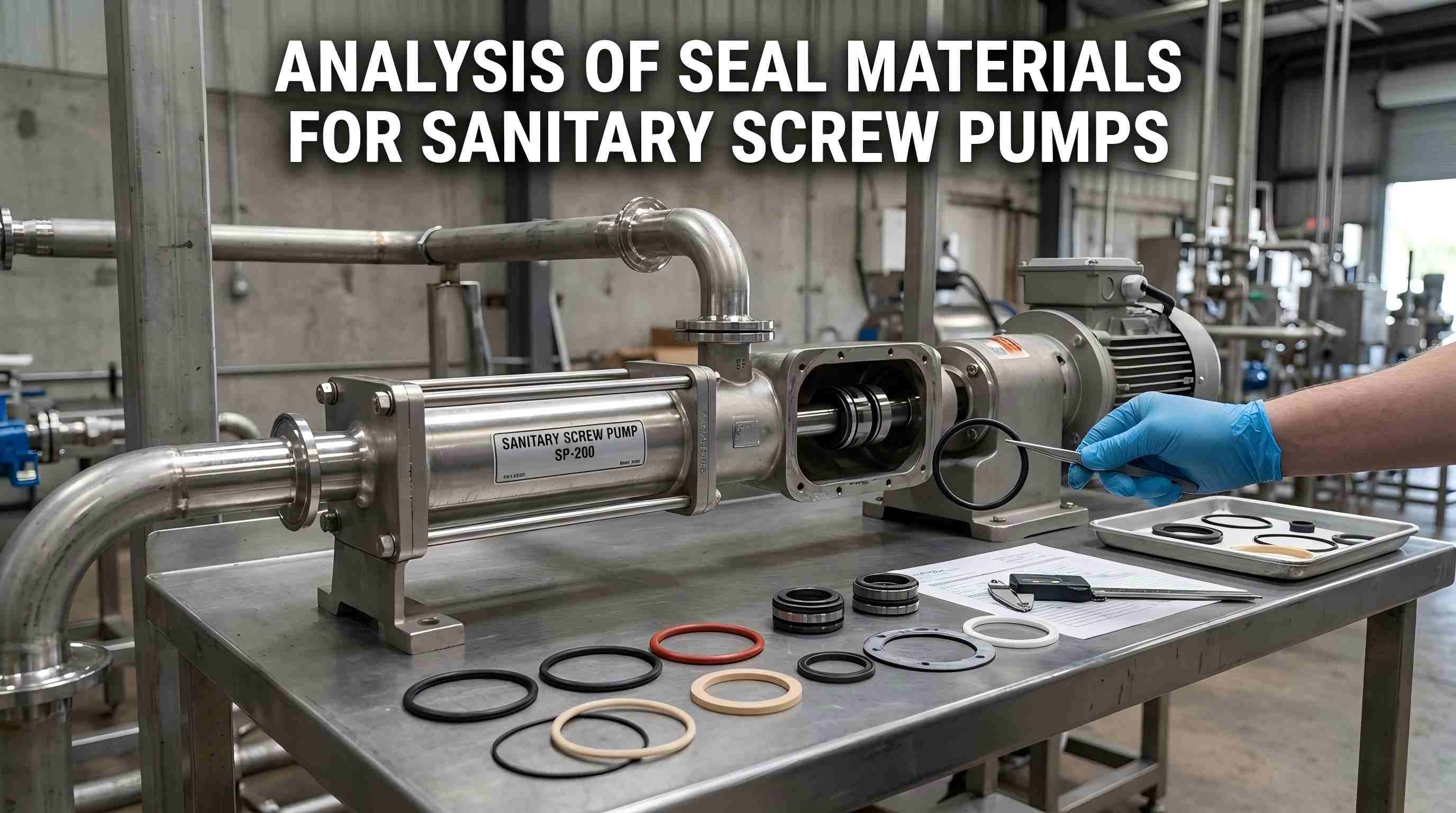 Analysis of Seal Materials for Sanitary Screw Pumps