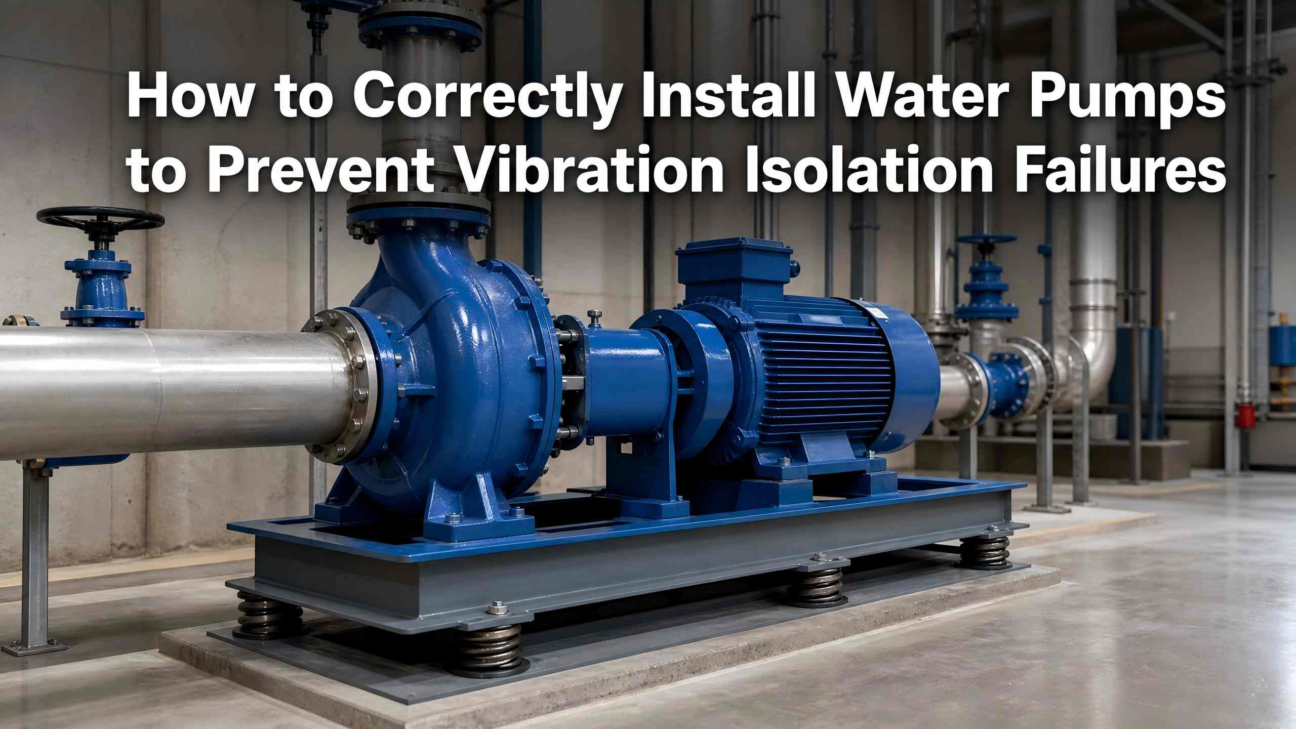 How to Correctly Install Water Pumps to Prevent Vibration Isolation Failures