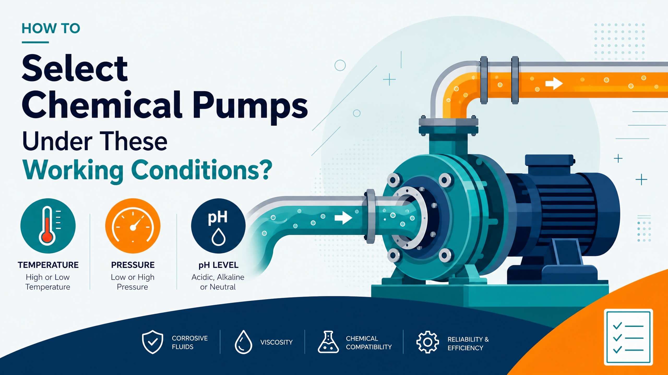 How to Select Chemical Pumps Under These Working Conditions?