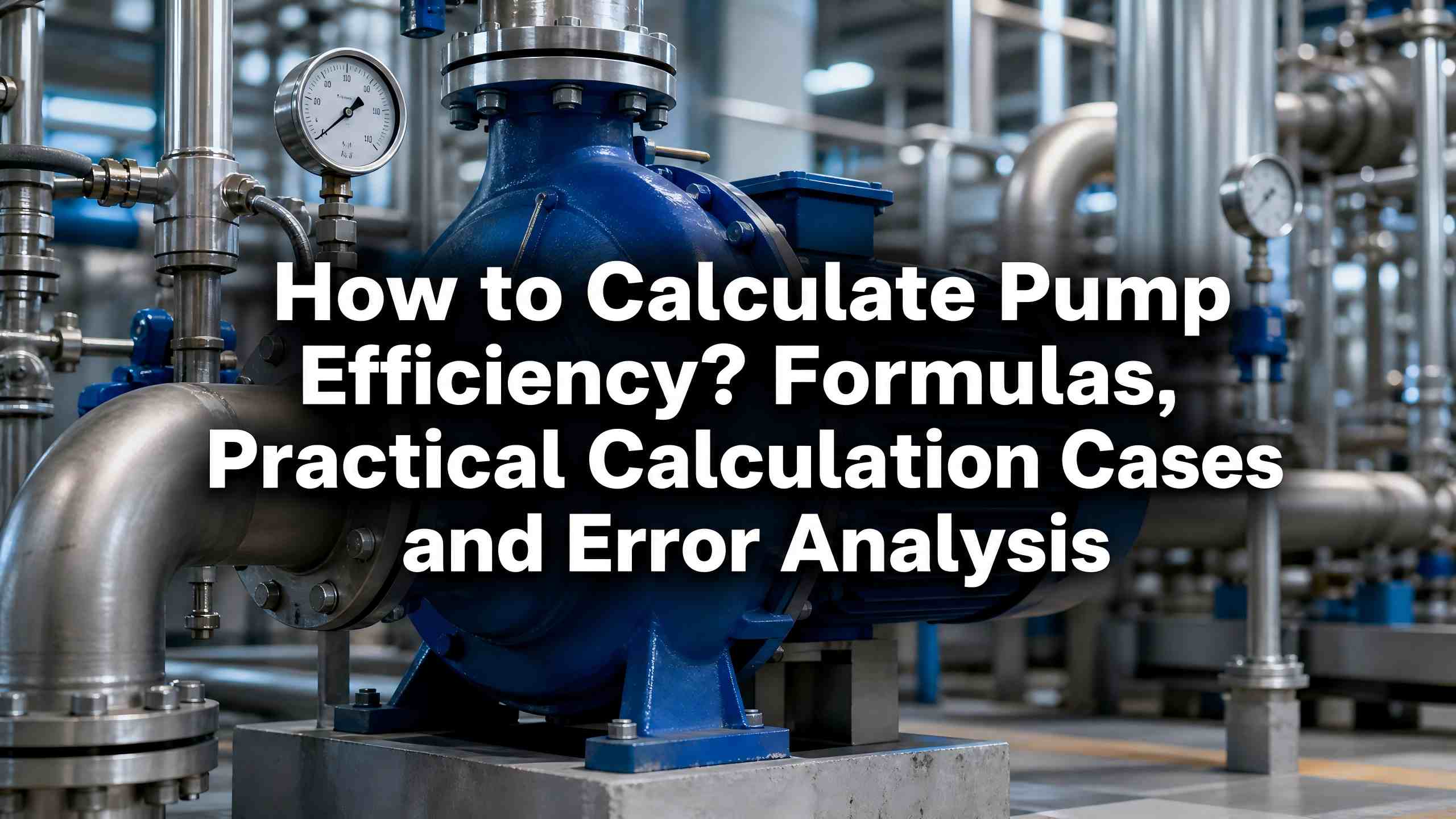 How to Calculate Pump Efficiency? Formulas, Practical Calculation Cases and Error Analysis