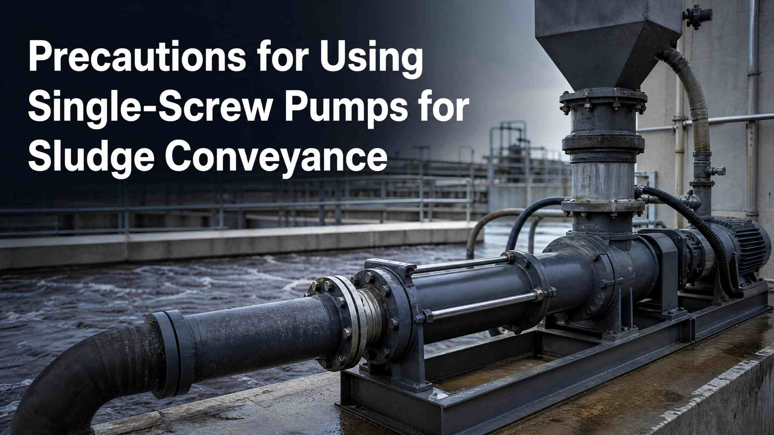 Precautions for Using Single‑Screw Pumps for Sludge Conveyance